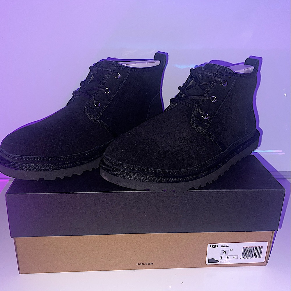 UGG Men's Neumel Chukka Boot | Size 9 OR 10 | Black UNWORN - Picture 2 of 3